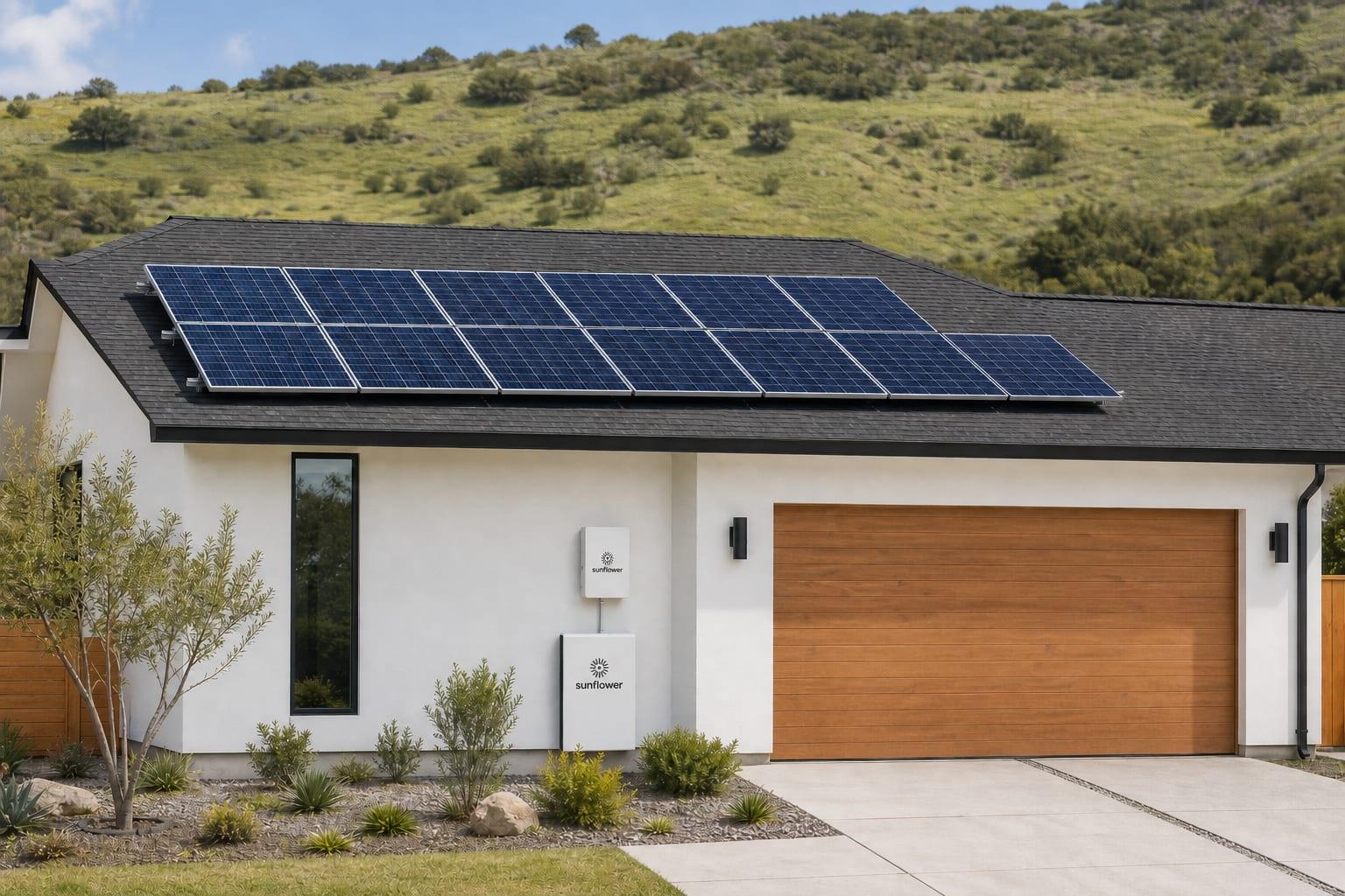Rooftop solar installation