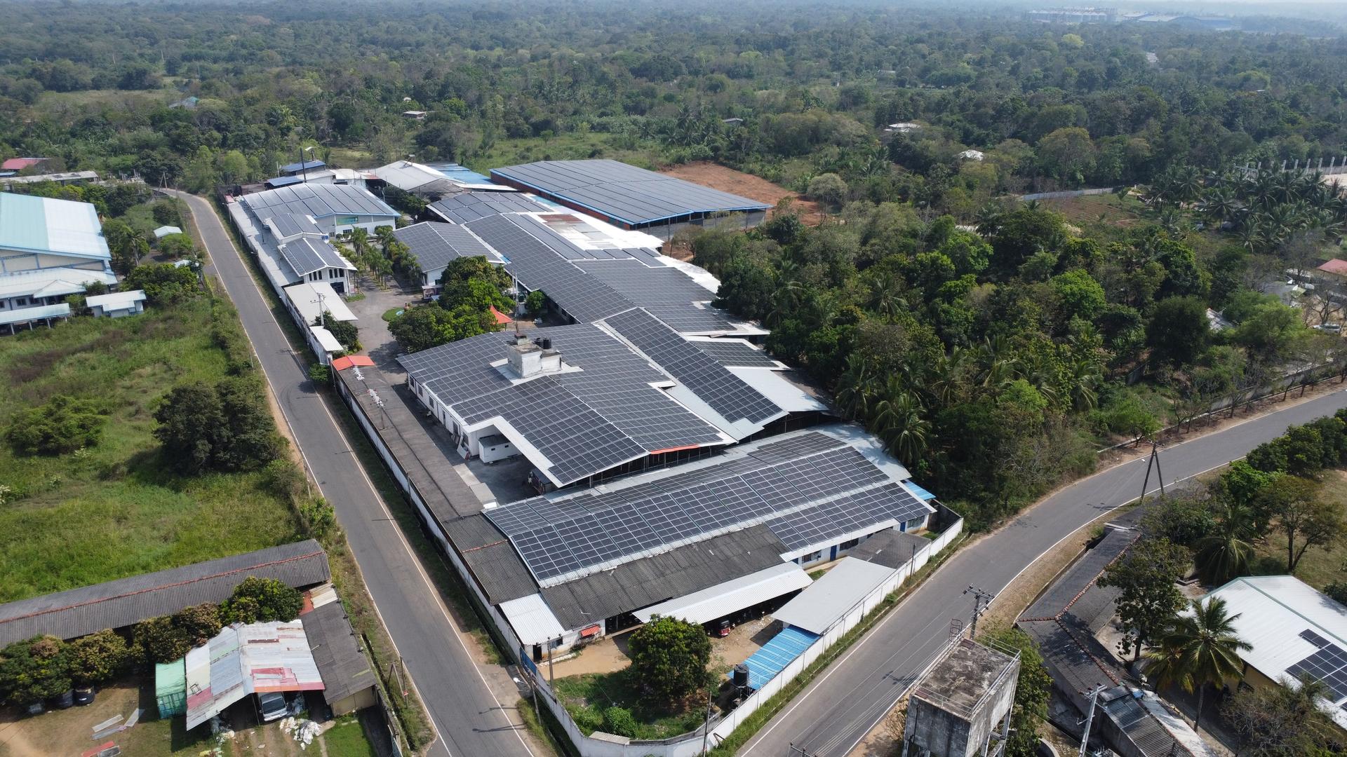 Large industrial solar installation