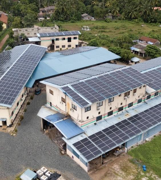Large industrial solar installation